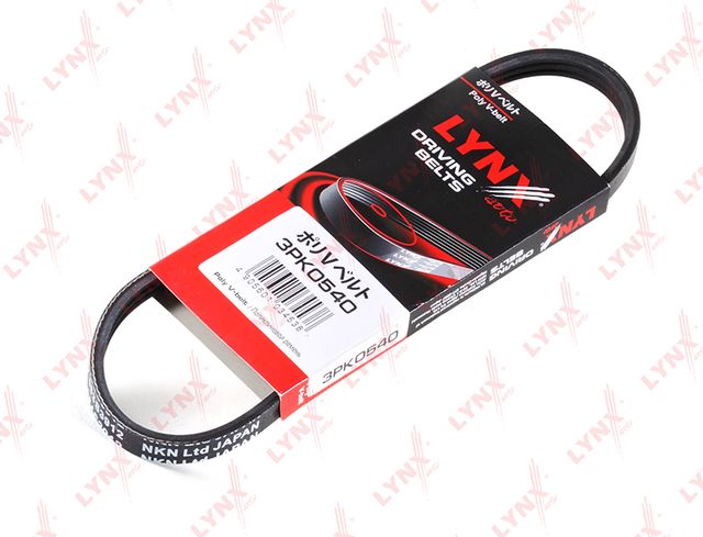 Приводной ремень поликлиновой LYNXauto для Daihatsu Charade IV 1993-2001. Артикул 3PK0540