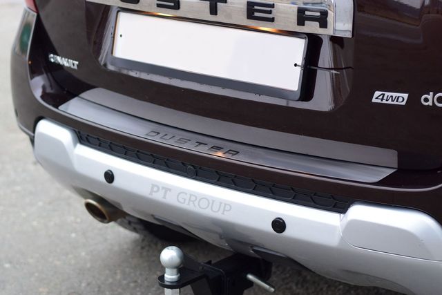 Накладка PT Group на задний бампер (НПС) для Renault Duster I 2012-2020. Артикул 07012601