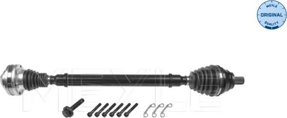 Полуось (привод в сборе, приводной вал) Meyle Original. Артикул 100 498 0778