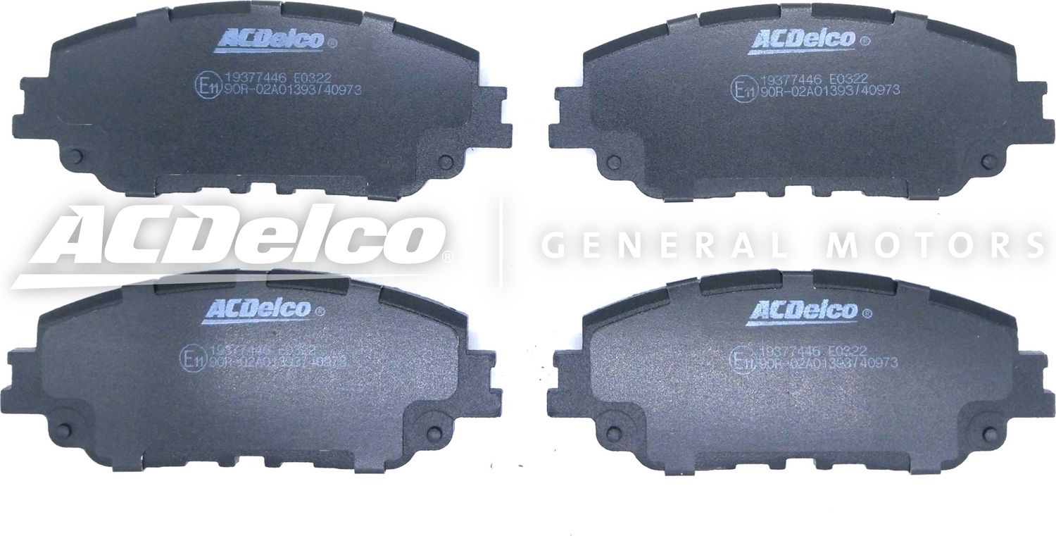 Тормозные колодки ACDelco. Артикул 19377446