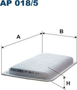 Воздушный фильтр Filtron. Артикул AP 018/5