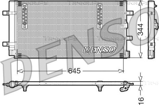 Радиатор кондиционера (конденсатор) Denso для Audi A4 allroad IV (B8) 2009-2016. Артикул DCN32060
