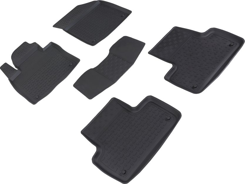 Коврики резиновые Seintex с высоким бортиком для салона Volvo XC60 II 2017-2026. Артикул 89775