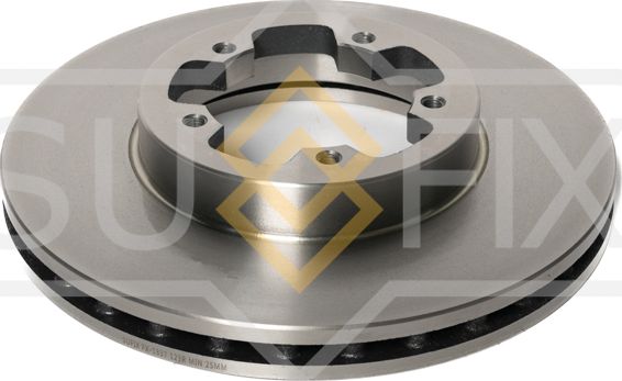 Диск тормозной передний правый/левый FORD TRANSIT 2006-2014 (Sufix). Артикул FX1337