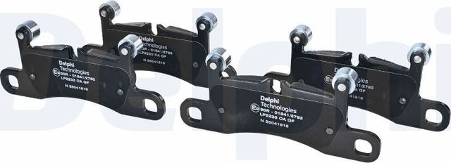 Тормозные колодки Delphi (Low-Metallic). Артикул LP2233