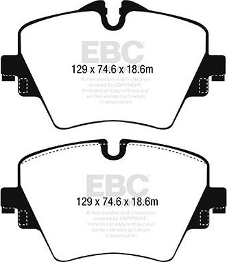 Тормозные колодки EBC Brakes. Артикул DP42245R