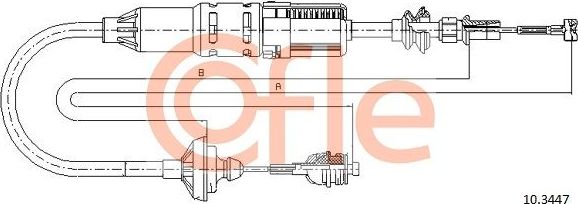 Трос сцепления Cofle для SEAT Ibiza II 1993-2002. Артикул 92.10.3447