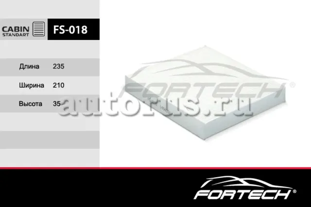 Фильтр салона FORD: Focus II 04-08, Focus Cabrio (Fortech). Артикул FS018