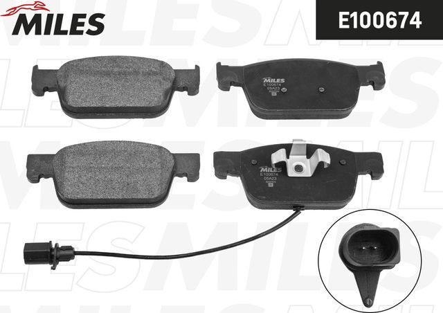 Тормозные колодки Miles (Semi-Metallic). Артикул E100674