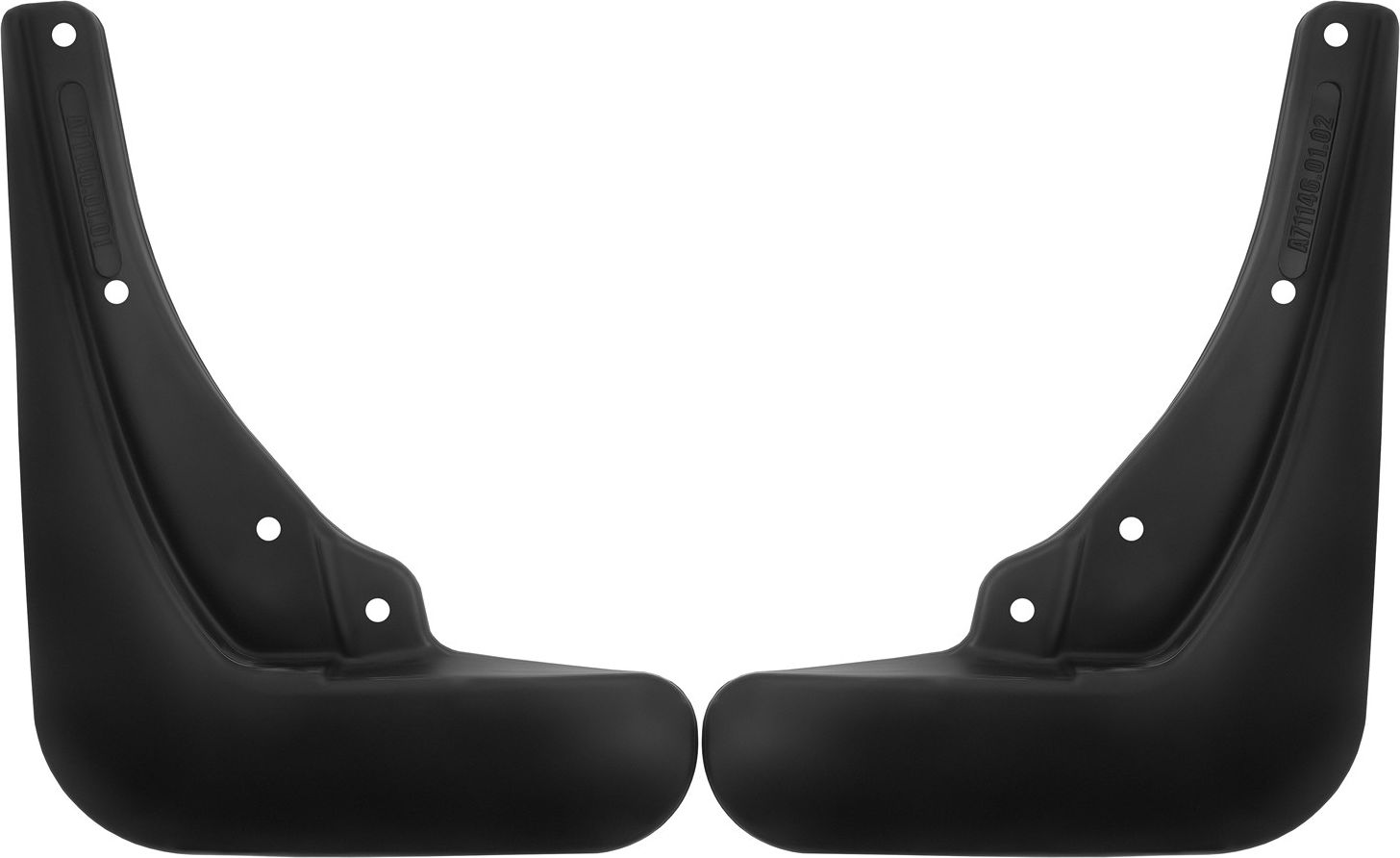 Брызговики Frosch (в пакете) передняя пара для Hongqi HS5 I рестайлинг 2023-2026. Артикул NLF.A71146.F3