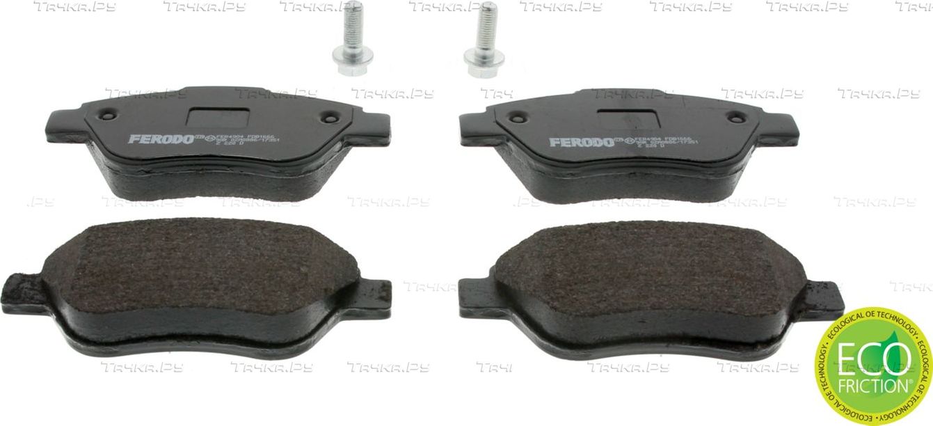 Тормозные колодки Ferodo Premier Eco Friction. Артикул FDB1666