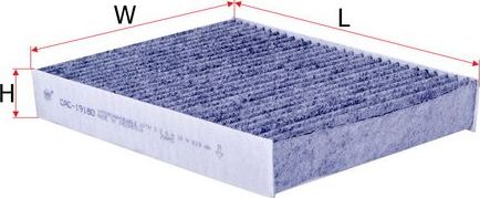 Салонный фильтр Sakura. Артикул CAC-19180