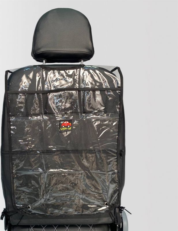 Защита-органайзер PSV Little Car на спинку переднего сиденья, черный кант. Артикул 129602