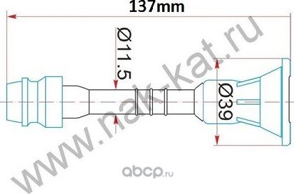 Наконечник катушки зажигания (NAK-KAT). Артикул NK44