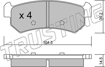 Тормозные колодки Trusting. Артикул 527.0