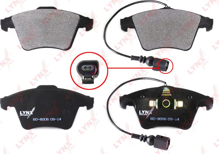 Тормозные колодки LYNXauto. Артикул BD-8006
