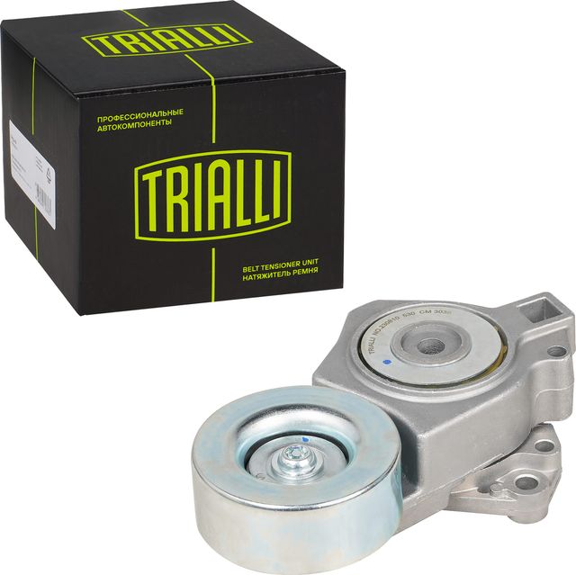 Натяжной ролик (натяжитель) приводного клинового зубчатого ремня Trialli для Mitsubishi Pajero III 2000-2007. Артикул CM 3038