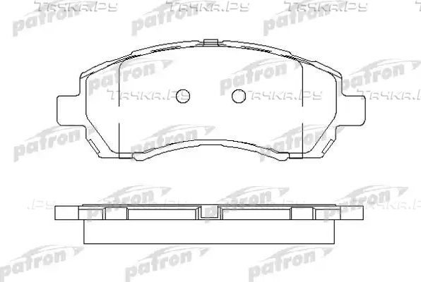 Тормозные колодки Patron передние для Subaru Legacy III 1998-2000. Артикул PBP1612