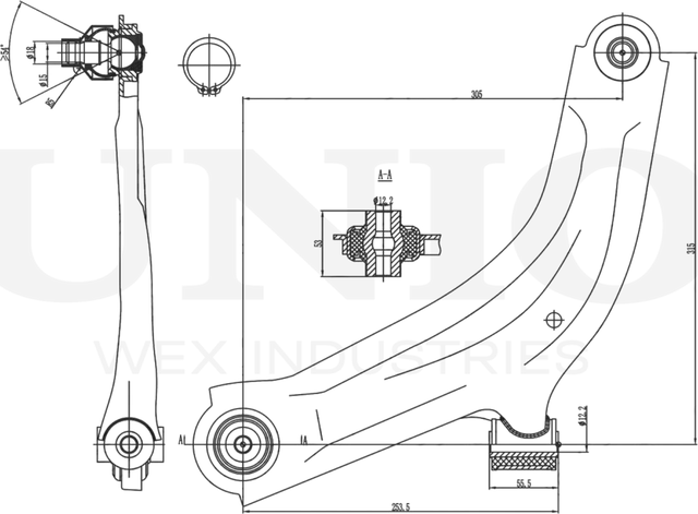 Рычаг подвески (Unio). Артикул SSP-40061