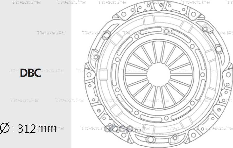 Корзина сцепления (Valeo). Артикул TYC30