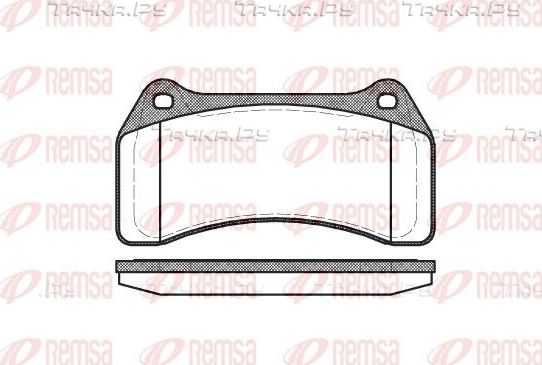 Тормозные колодки Remsa передние для Jaguar XK I 2002-2006. Артикул 0895.00