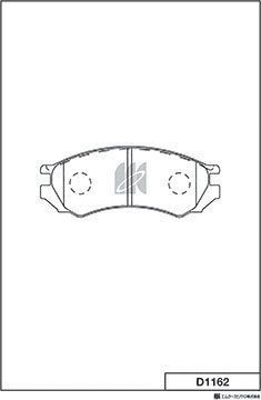 Тормозные колодки MK Kashiyama. Артикул D1162