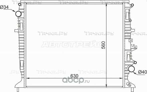 Радиатор GEELY ATLAS 1,8T 16- (SAT). Артикул ST100080