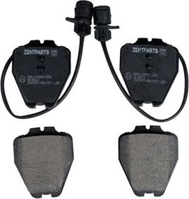Тормозные колодки Zentparts. Артикул Z07481
