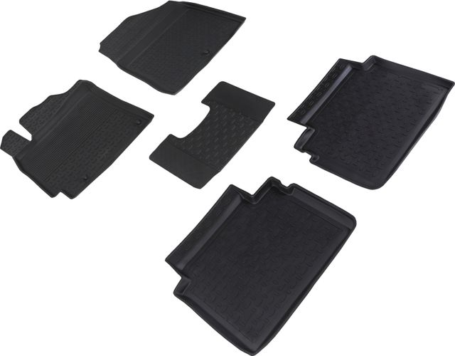 Коврики резиновые Seintex с высоким бортиком для салона Hyundai Elantra VI 2015-2020. Артикул 87856