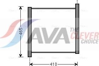 Радиатор охлаждения двигателя AVA для Smart Fortwo II (W451) 2007-2015. Артикул MC2012