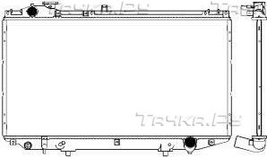 Радиатор охлаждения двигателя Sakura для Lexus GS II 1997-2004. Артикул 3271-1001