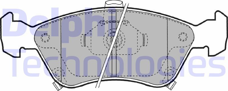 Тормозные колодки Delphi (Low-Metallic). Артикул LP1231