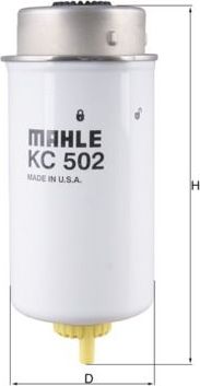 Топливный фильтр Mahle. Артикул KC 502