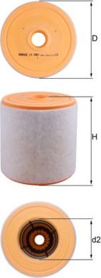 Воздушный фильтр Mahle. Артикул LX 4961