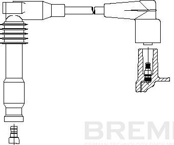 Высоковольтные провода (провода зажигания) Bremi. Артикул 381/18