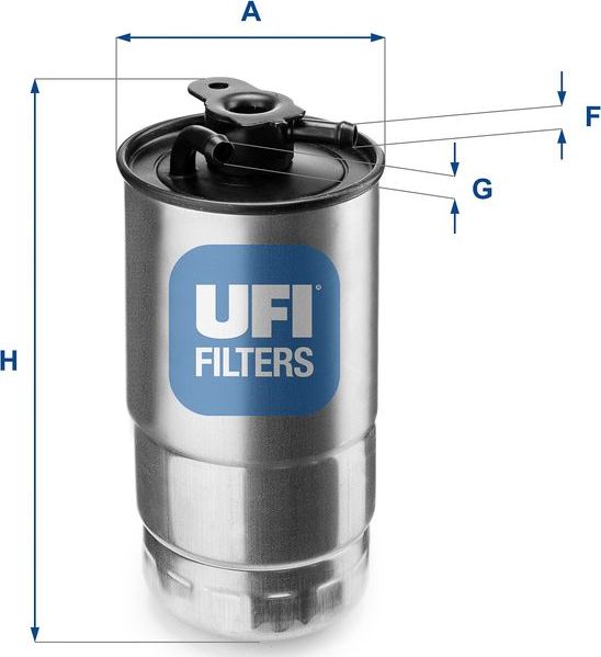 Топливный фильтр UFI. Артикул 24.427.00