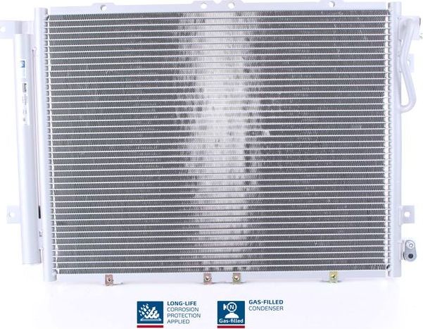 Радиатор кондиционера (конденсатор) Nissens (алюминий) для Kia Sorento I 2002-2011. Артикул 940203