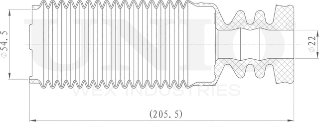 Пыльник амортизатора (Unio). Артикул DUC-10024