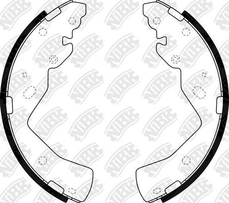 Тормозные колодки NiBK. Артикул FN3413