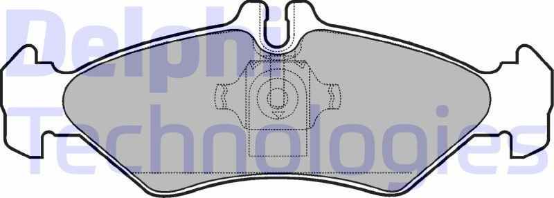 Тормозные колодки Delphi (Low-Metallic). Артикул LP1595