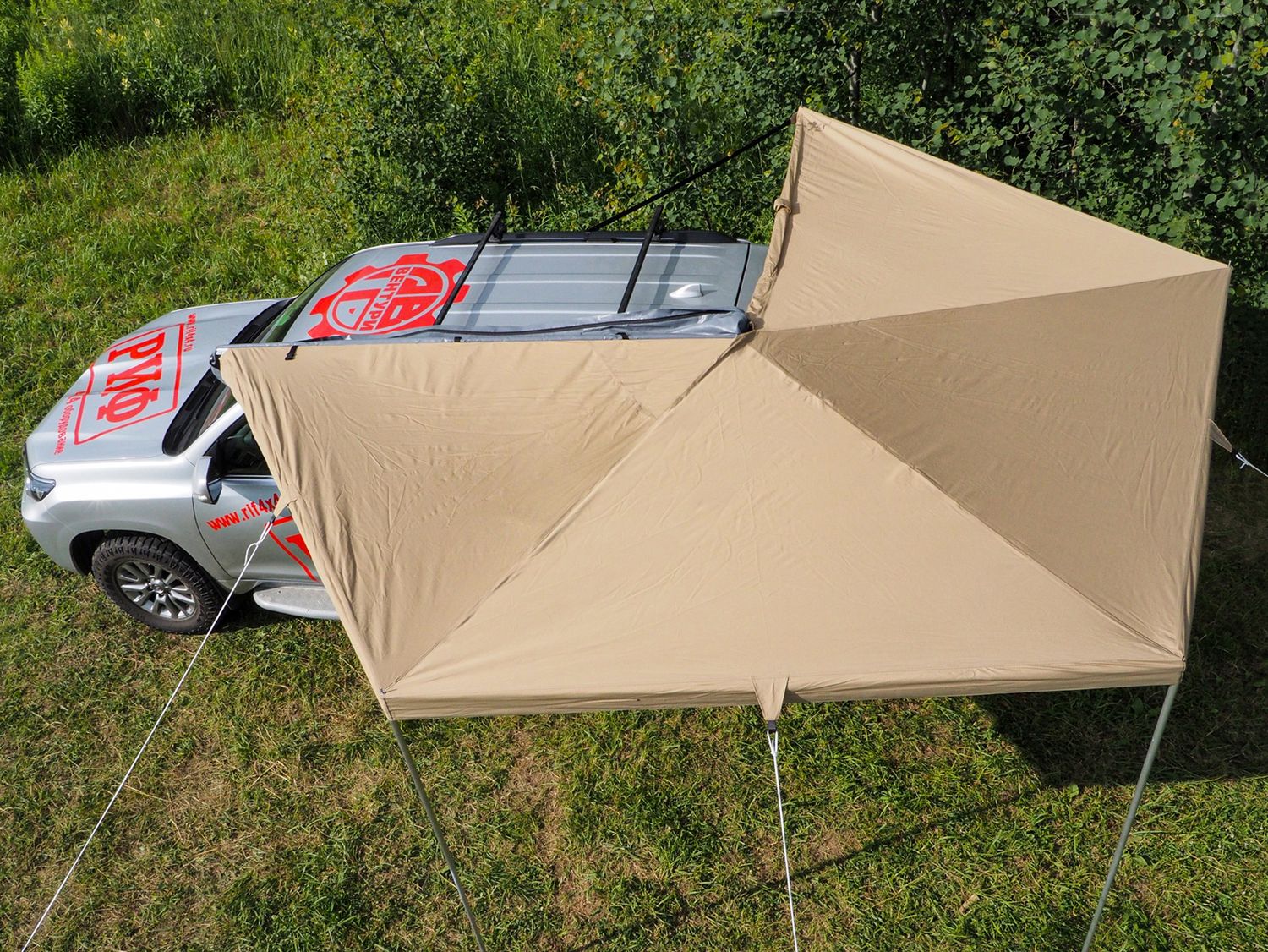 Маркиза автомобильная РИФ веерная 2,5х2,5 м (левая). Артикул WIN2525L