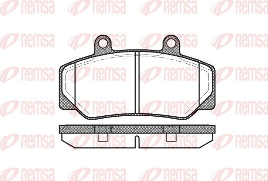 Тормозные колодки Remsa. Артикул 0176.20