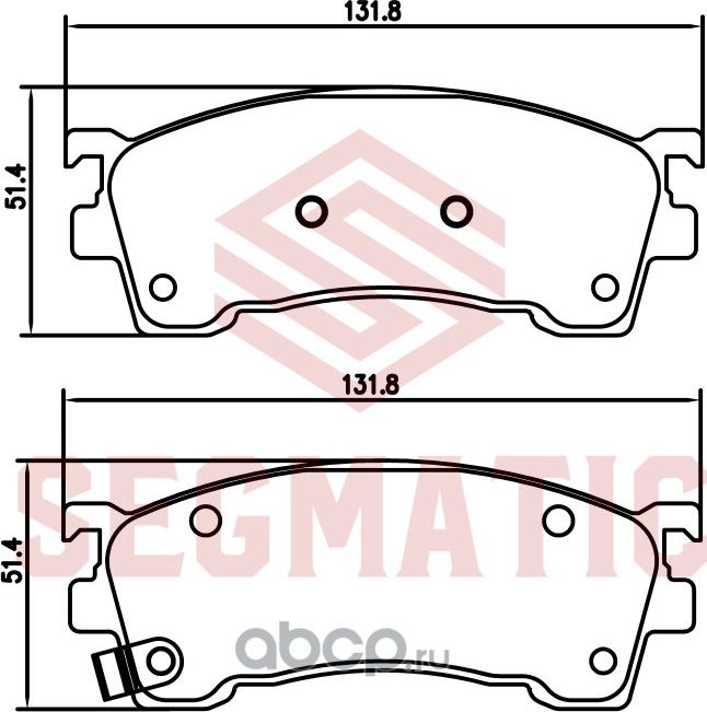 Колодка торм диск пер MAZDA CAPELLA 2.0 1998 - 2002 MAZDA FAMILIA 1.8 1998 - 200 (Segmatic). Артикул SGBP2713