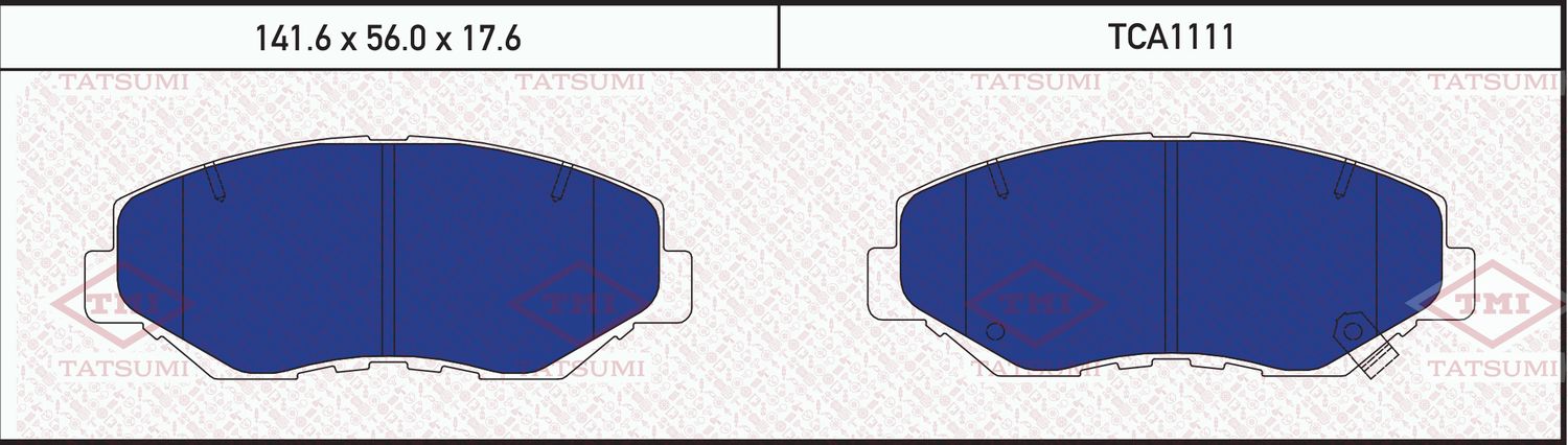 Колодки тормозные HONDA CR-V 02- перед. (Tatsumi). Артикул TCA1111