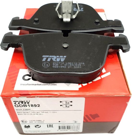 Тормозные колодки TRW. Артикул GDB1892