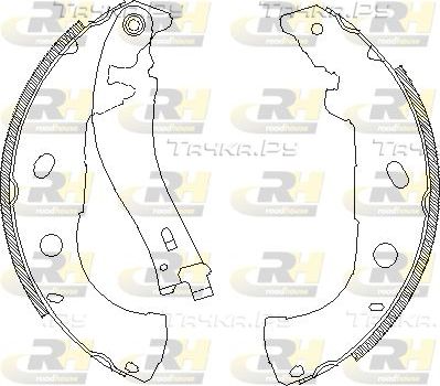 Тормозные колодки RoadHouse задние для Fiat Marea 1996-2003. Артикул 4072.00
