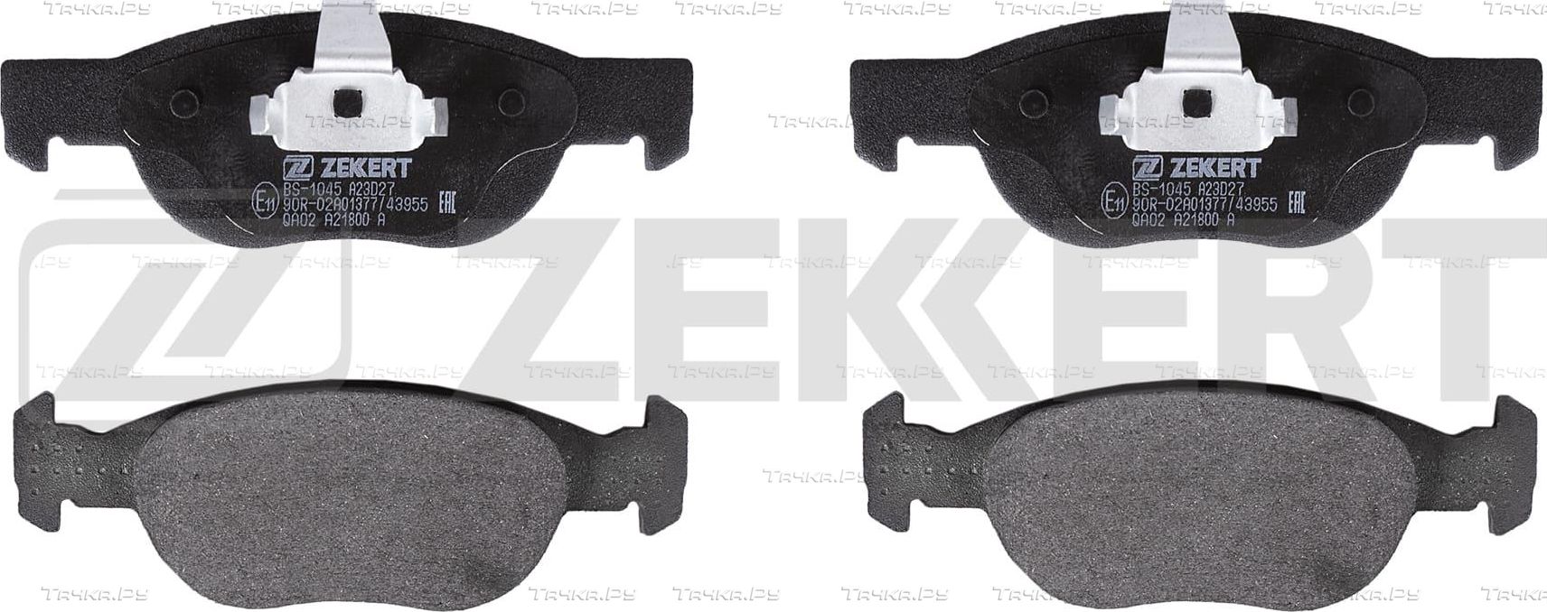 Тормозные колодки Zekkert передние для Fiat Punto II 1999-2006. Артикул BS-1045