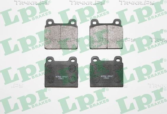 Тормозные колодки LPR передние для Porsche 911 I (901, 911) 1969-1989. Артикул 05P027