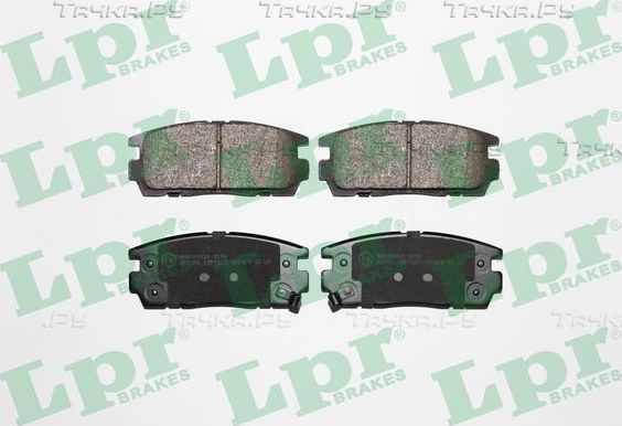 Тормозные колодки LPR задние для Chevrolet Captiva I 2006-2018. Артикул 05P1323