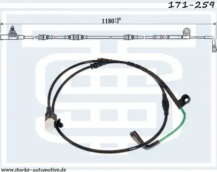 171-259_STARKE_Датчик тормозной LAND ROVER DISCOVERY lll-IV передний Starke. Артикул 171259